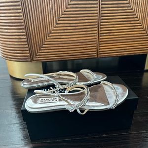 Wedding Badgley Mischka
Natalee Crystal Glitter Slingback Sandals 9.5 Silver
